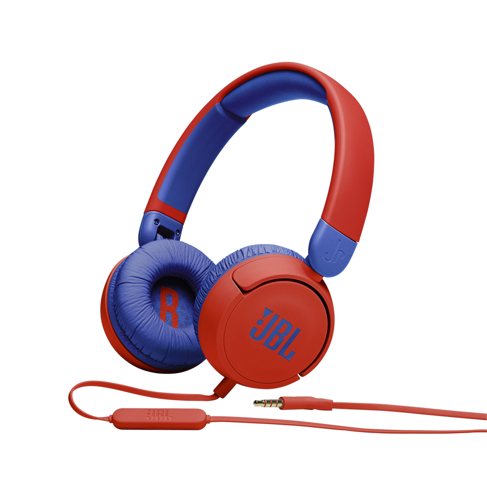 JBL Jr310 - Red - Kids on-ear Headphones - Hero